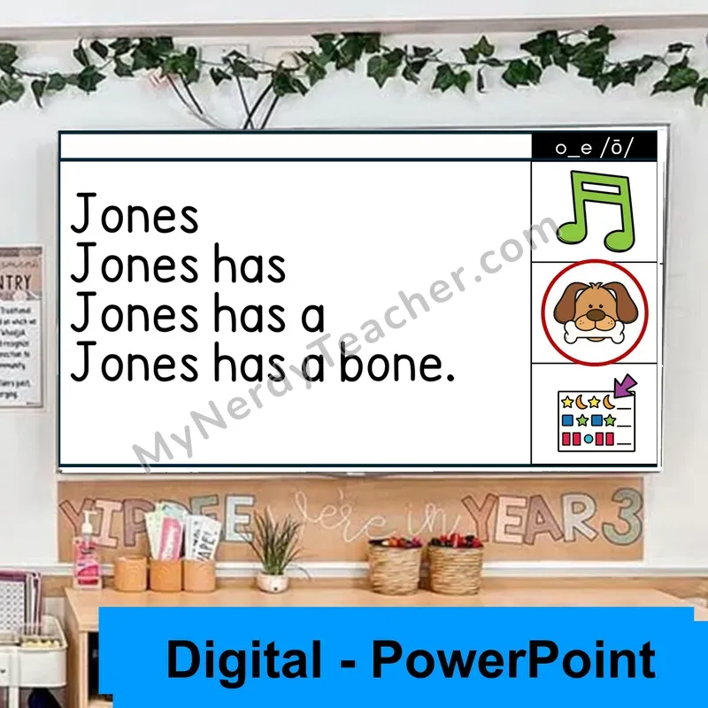 o_e (/ō/) Sentence Pyramids — Digital Fluency Practice