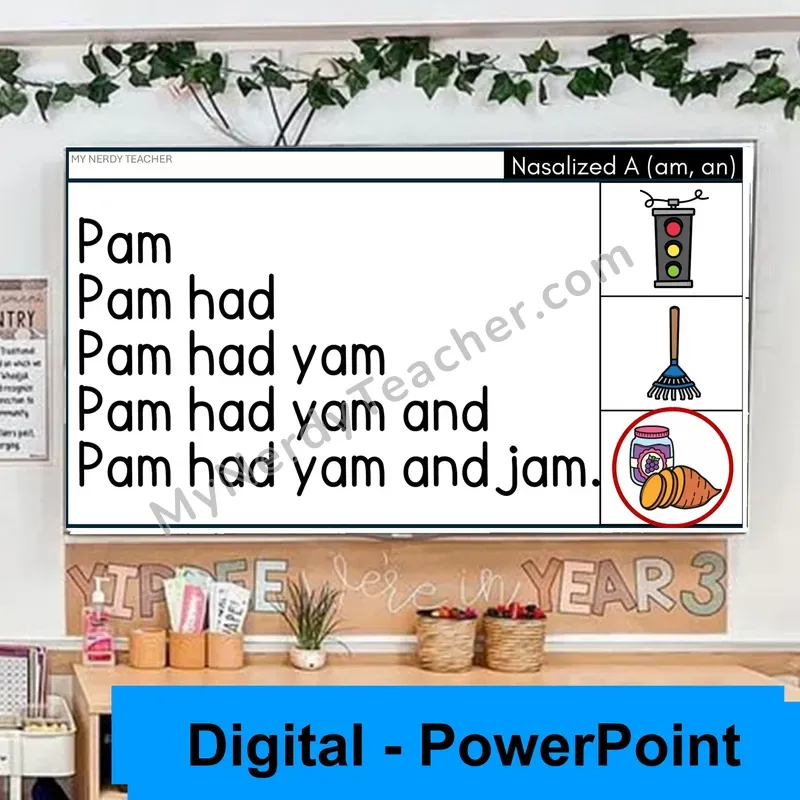 Nasalized A (am, an) Sentence Pyramids — Digital Fluency Practice