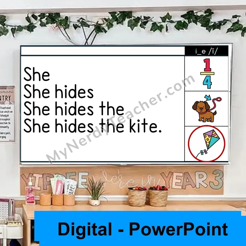 i_e (/ī/) Sentence Pyramids — Digital Fluency Practice