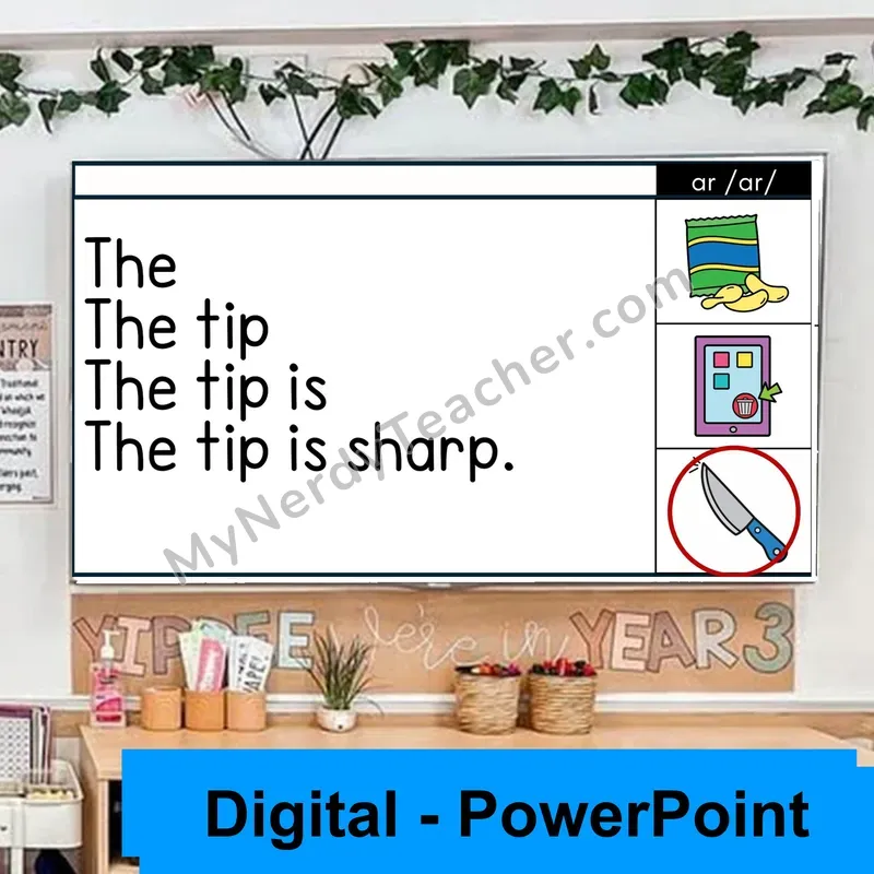ar (R-Controlled) Sentence Pyramids — Digital Fluency Practice