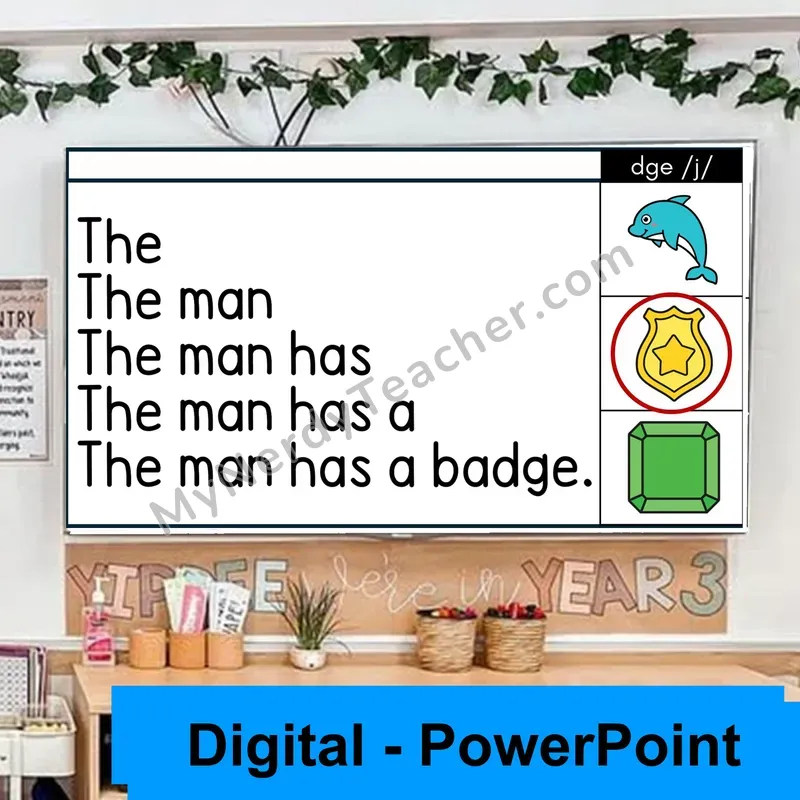dge Trigraph (/j/) Sentence Pyramids — Digital Fluency Practice