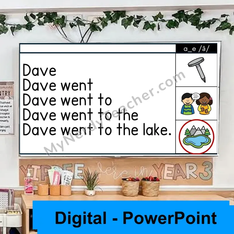 a_e (/ā/) Sentence Pyramids — Digital Fluency Practice
