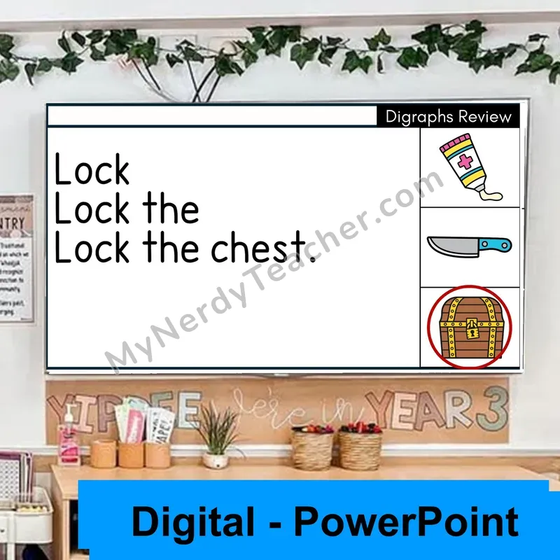 Digraphs Review Sentence Pyramids — Digital Fluency Practice