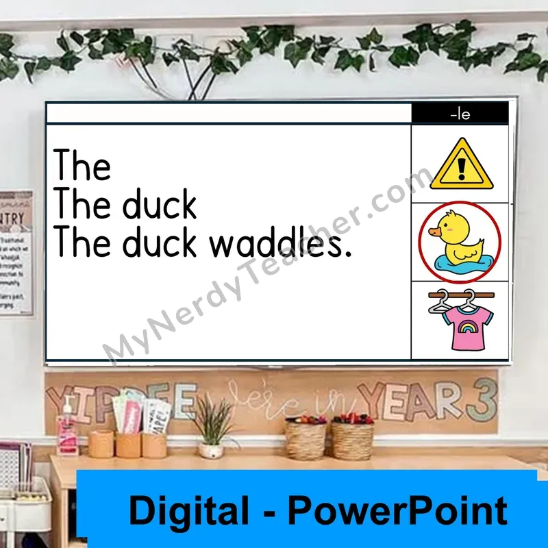 Consonant -le Sentence Pyramids — Digital Fluency Practice