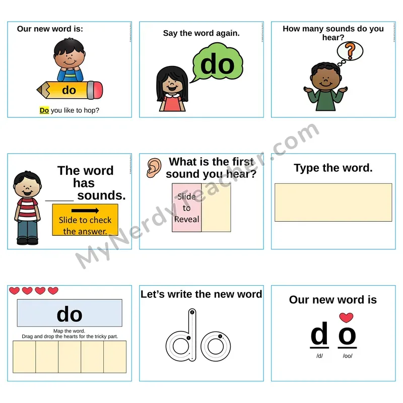Heart Word Slides Sight Word — do (Editable PowerPoint Lesson)