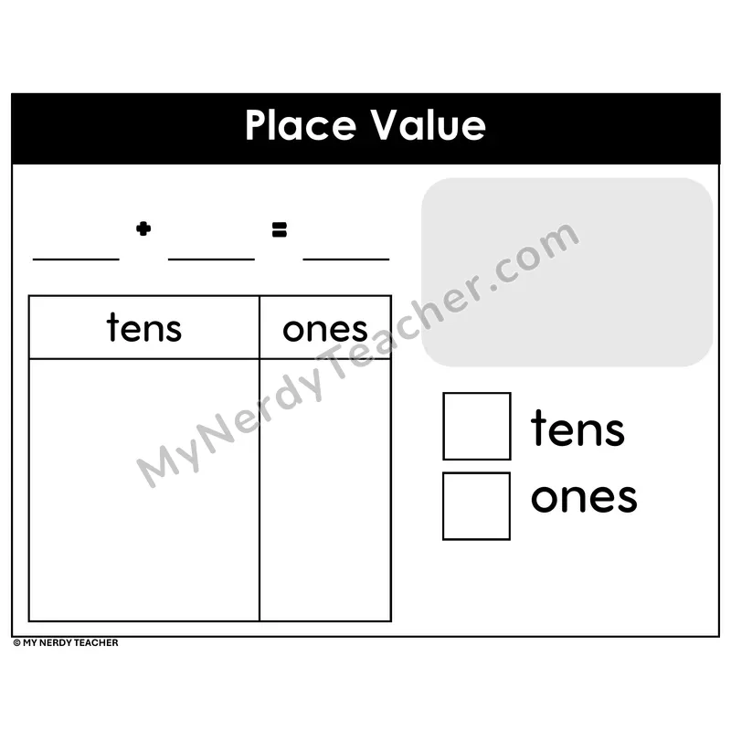 Place Value Addition Tens and Ones