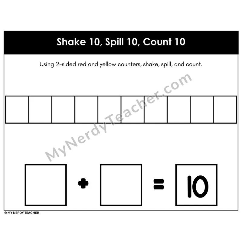 Shake 10 Spill 10 Count 10 Strip