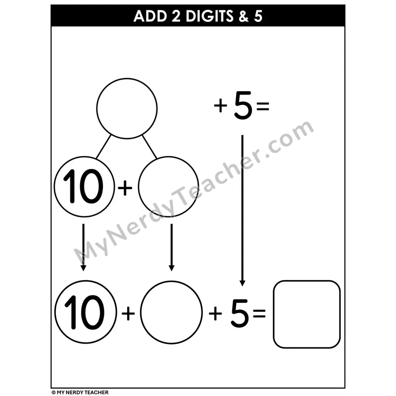 Add 2 Digits and 5 Decomposition Mat