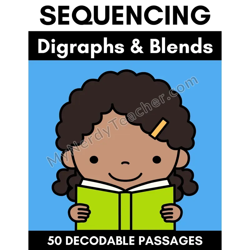 Digraphs and Blends Decodable Passages — Full-Color Cover