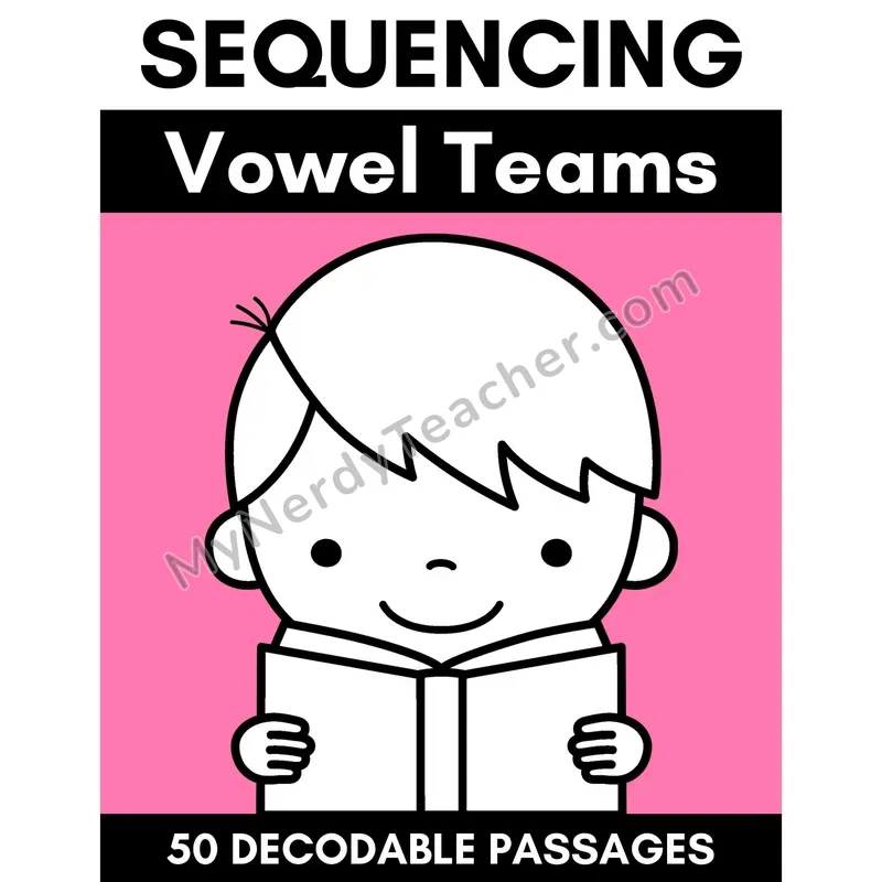 Vowel Teams Decodable Passages — Coloring Page Cover