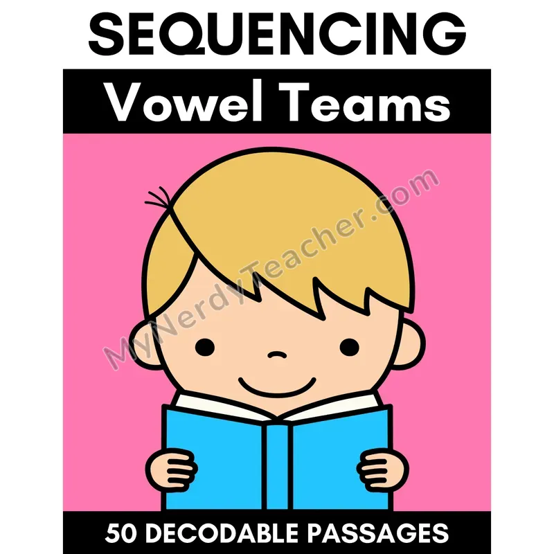 Vowel Teams Decodable Passages — Full-Color Cover