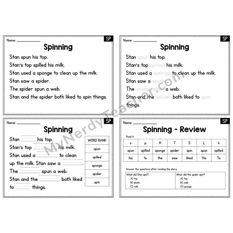 SP Blend Decodable Passage - Spinning