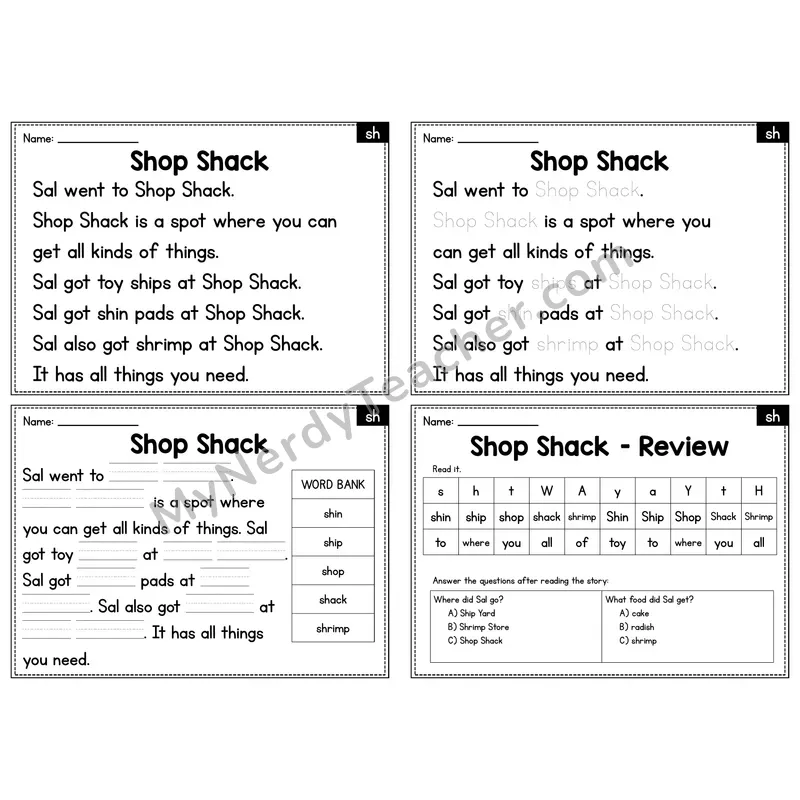 SH Digraph Decodable Passage - Shop Shack