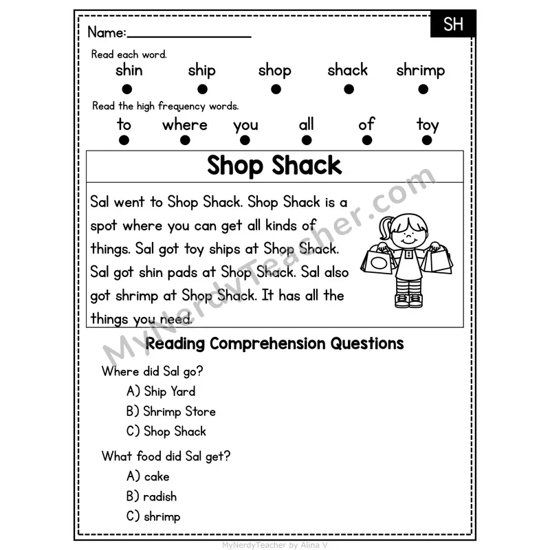 SH Digraph Decodable Passage - Shop Shack