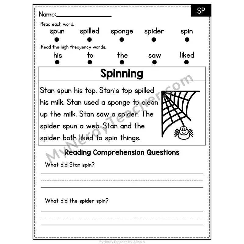 SP Blend Decodable Passage - Spinning
