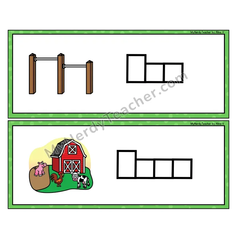 R Controlled Vowels Box It Up - Spell the Word Strips