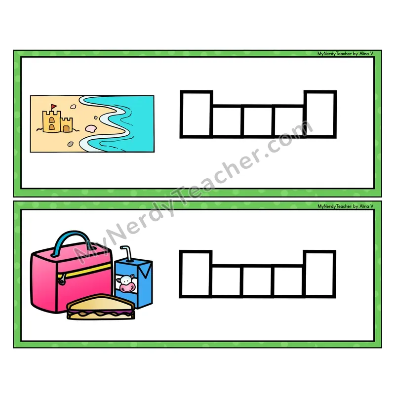 Ending Digraphs Box It Up - Spell the Word Strips