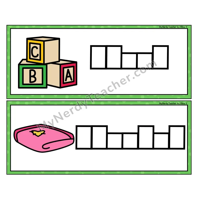 Blends Box It Up - Spell the Word Strips