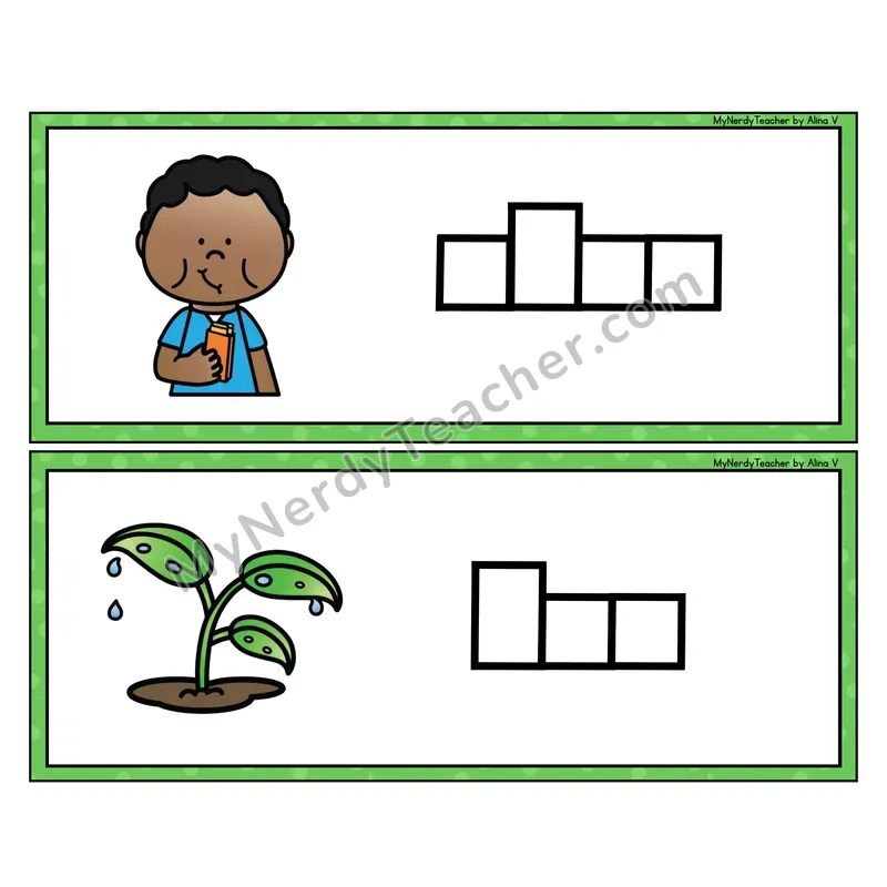 Diphthongs Box It Up - Spell the Word Strips