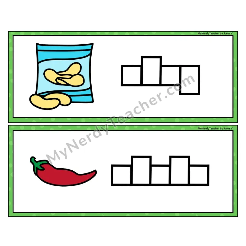 Beginning Digraphs Box It Up - Spell the Word Strips