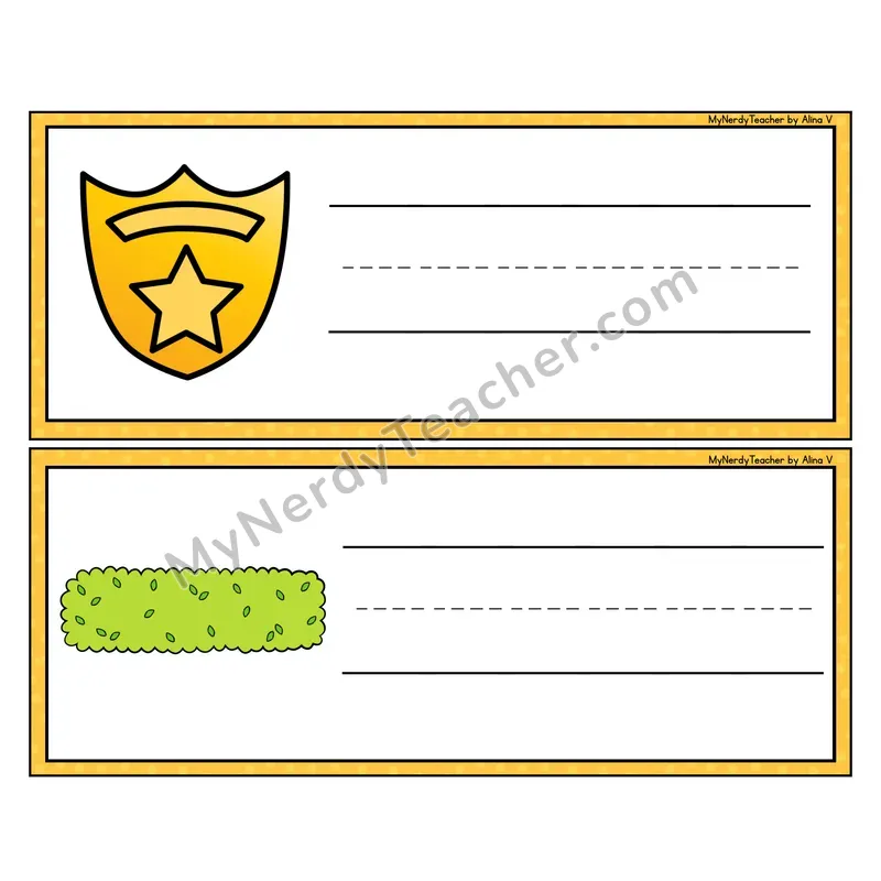 Ending Trigraphs Write It - Picture Word Writing Strips