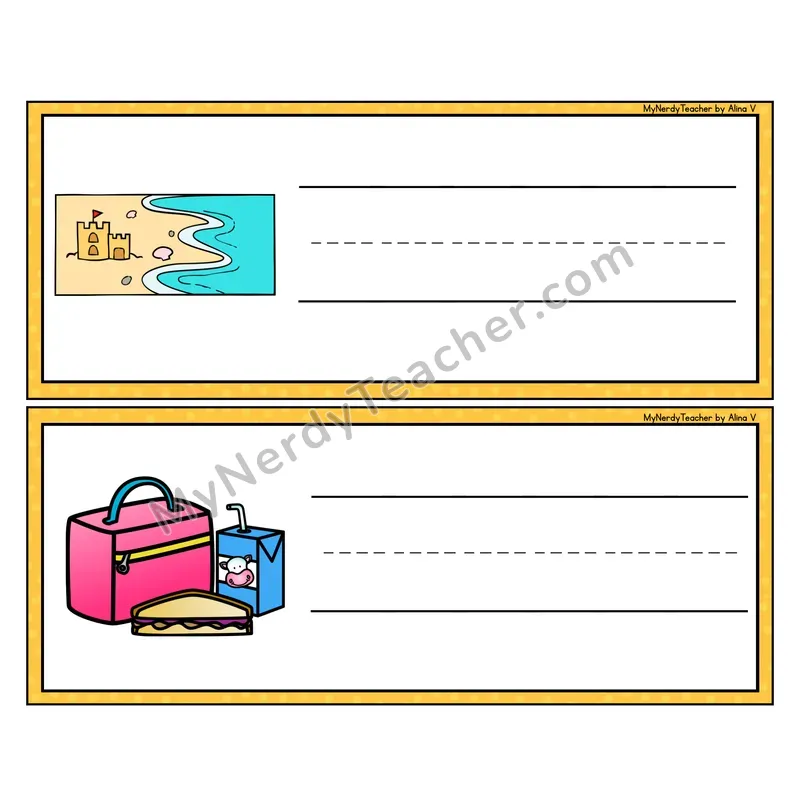 Ending Digraphs Write It - Picture Word Writing Strips