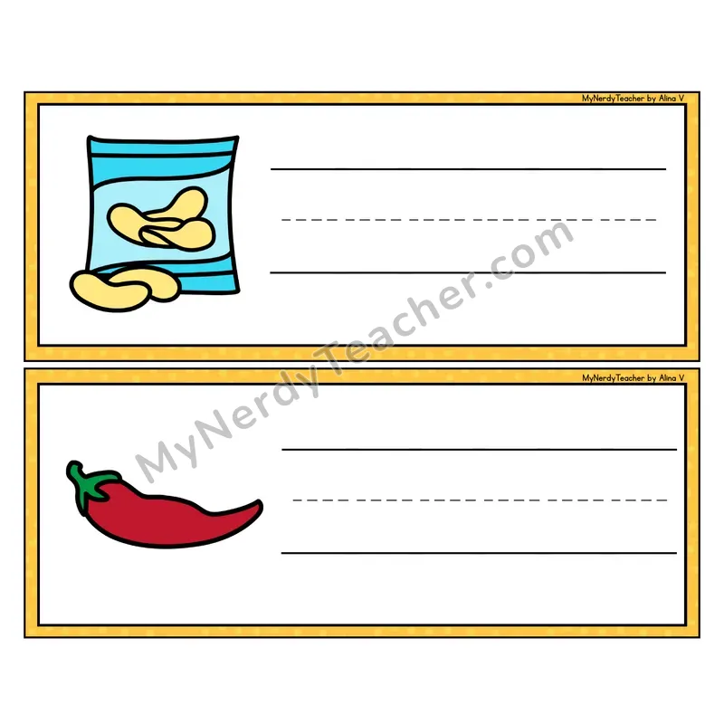 Beginning Digraphs Write It - Picture Word Writing Strips