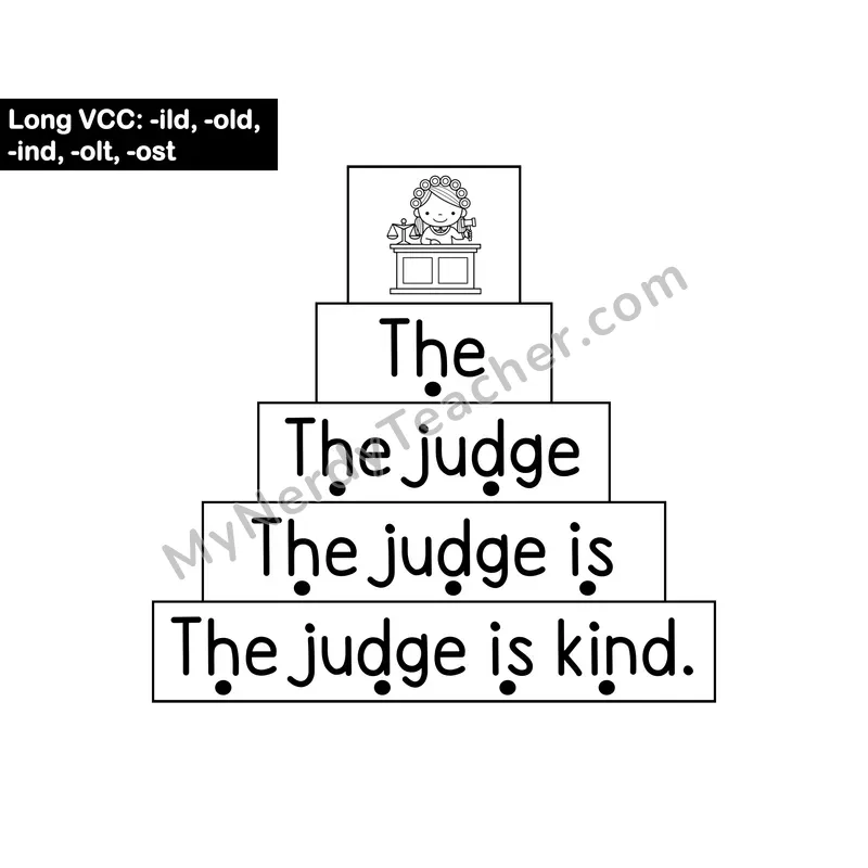 Long VCC Sentence Ladder — -ild, -old, -ind, -olt, -ost Fluency