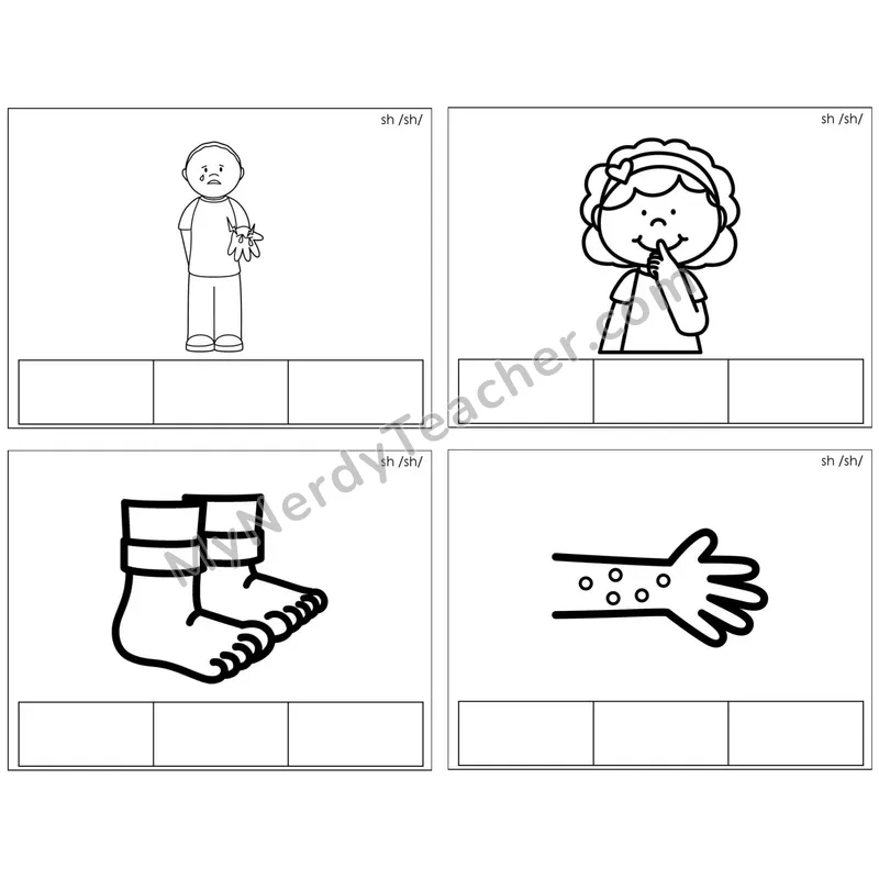Digraph sh /sh/ — BW (C1 — Map the Sound)
