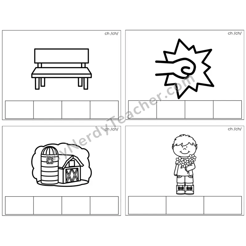 Digraph ch /ch/ — BW (C1 — Map the Sound)