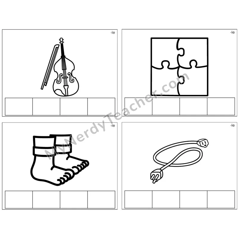 Consonant -le Syllable — BW (C1 — Map the Sound)