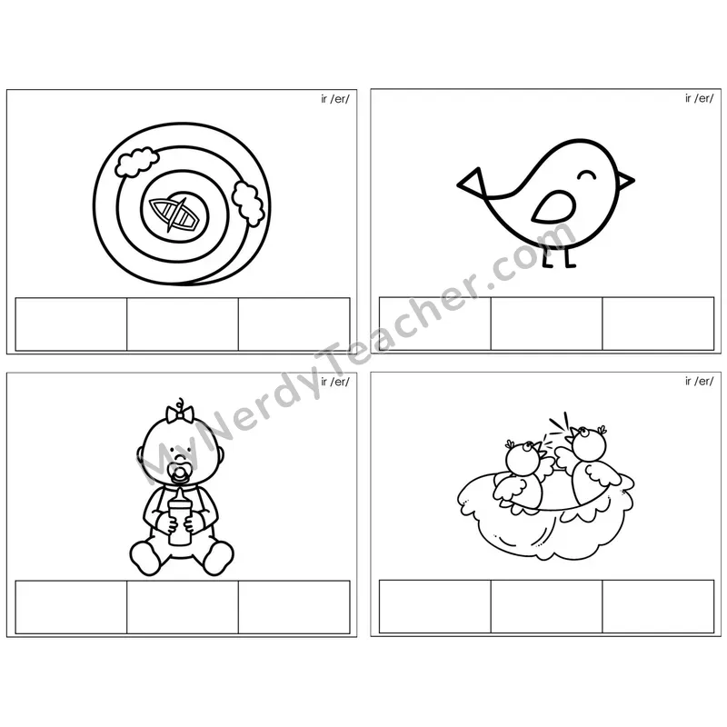 R-Controlled ir /er/ — BW (C1 — Map the Sound)