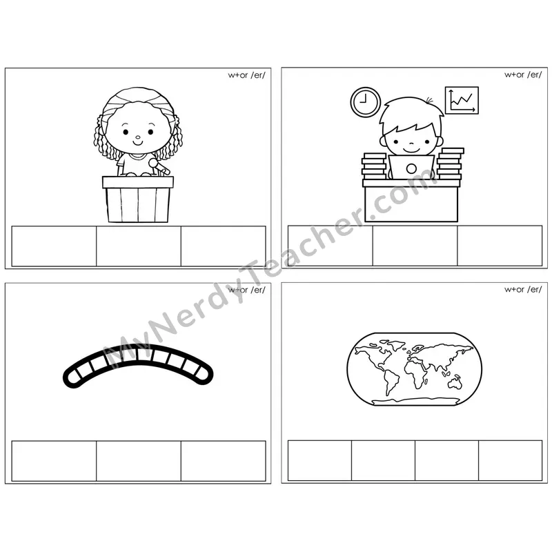 R-Controlled w+or /er/ — BW (C1 — Map the Sound)