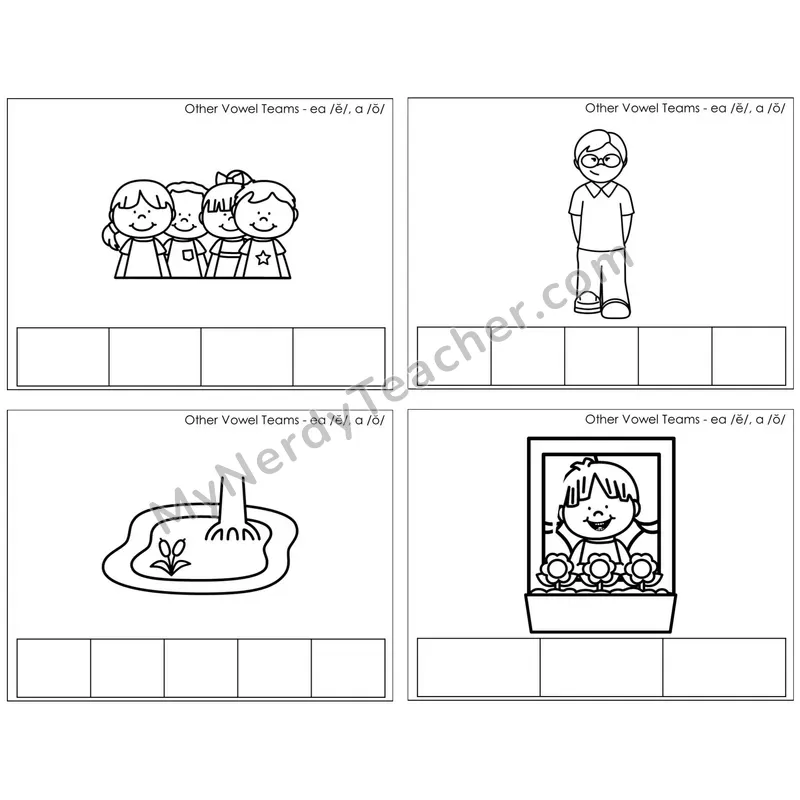 Vowel Teams ea /e/, a /o/ — BW (C1 — Map the Sound)