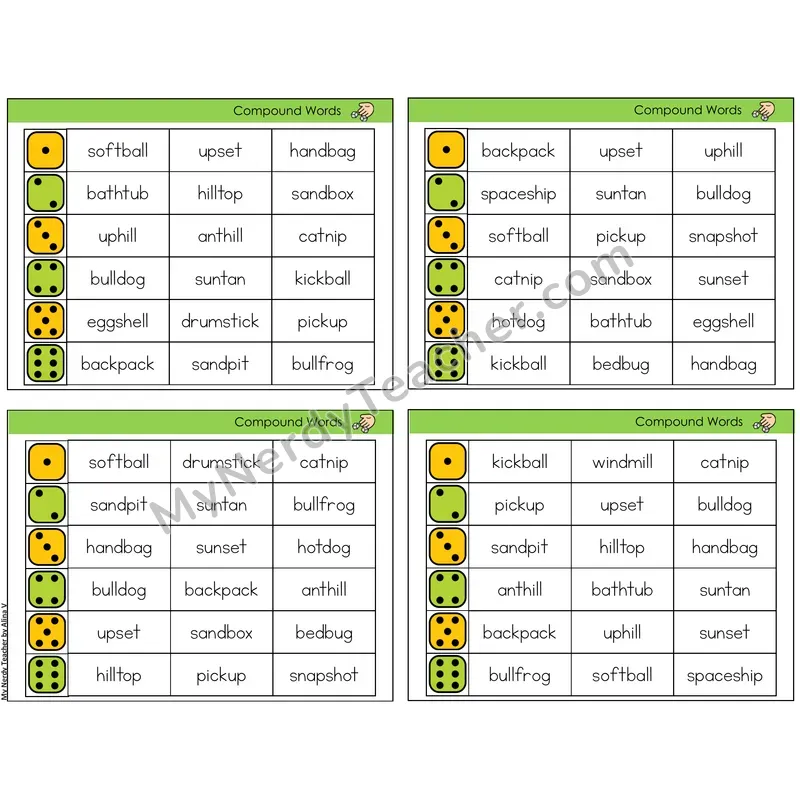 Compound Words (C2 — Roll and Read)