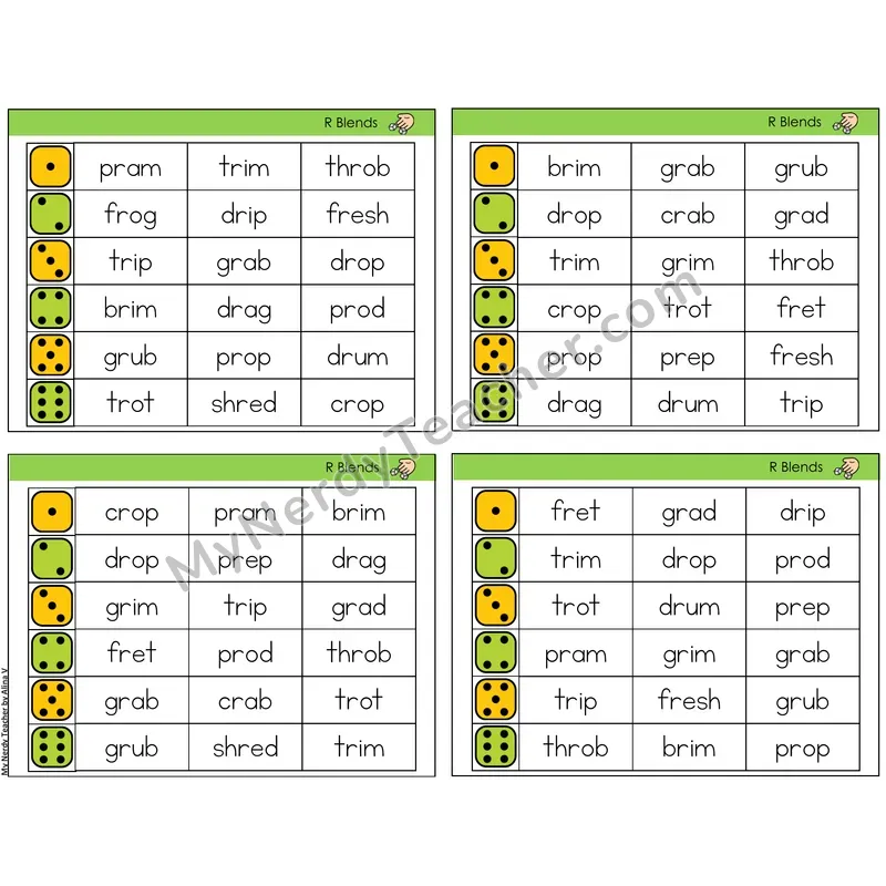 R Blends (C2 — Roll and Read)