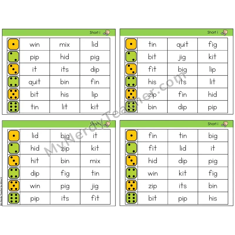 Short I /i/ (C2 — Roll and Read)
