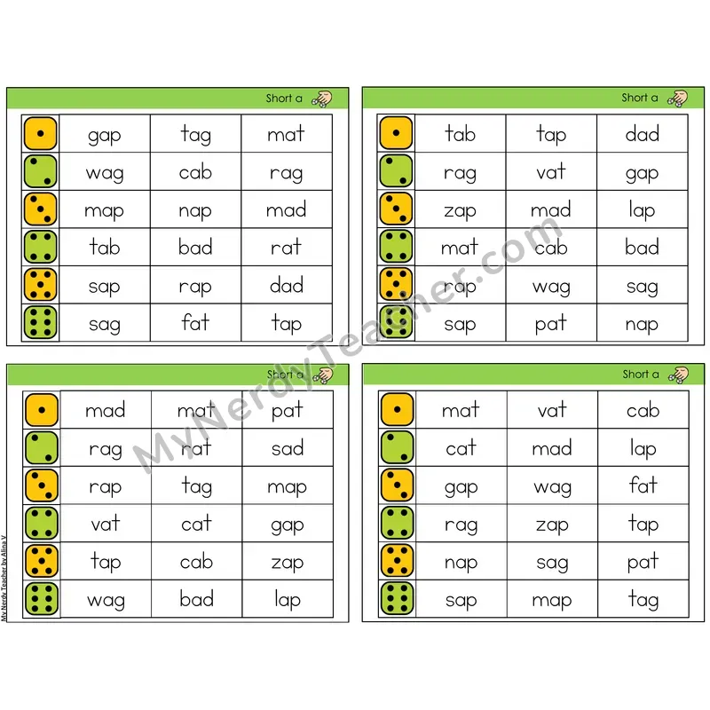 Short A /a/ (C2 — Roll and Read)