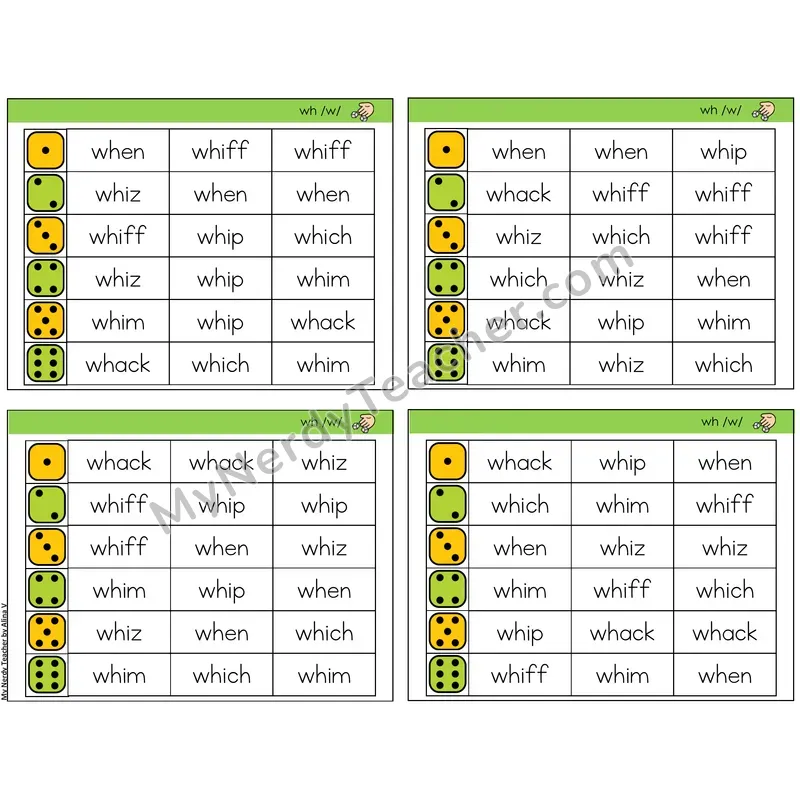 Digraph wh /w/ (C2 — Roll and Read)