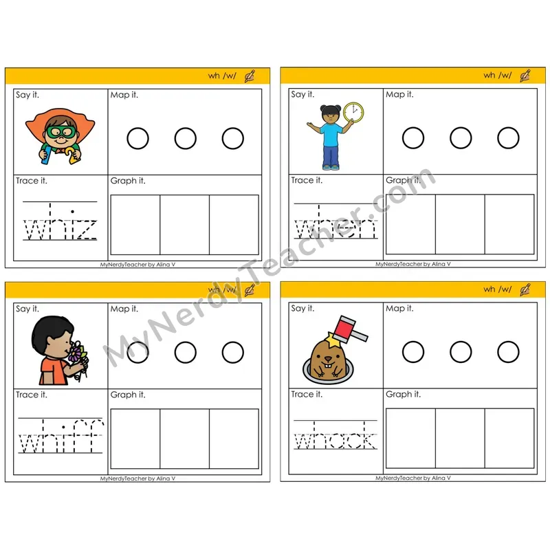 Digraph wh /w/ (C3 — Say It, Graph It, Map It, Trace It)