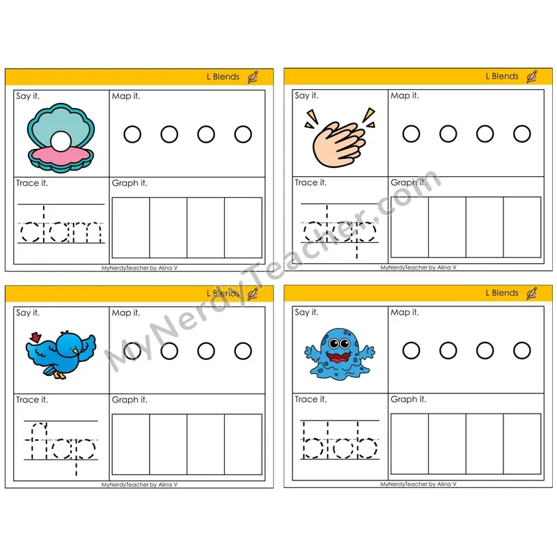 L Blends (C3 — Say It, Graph It, Map It, Trace It)