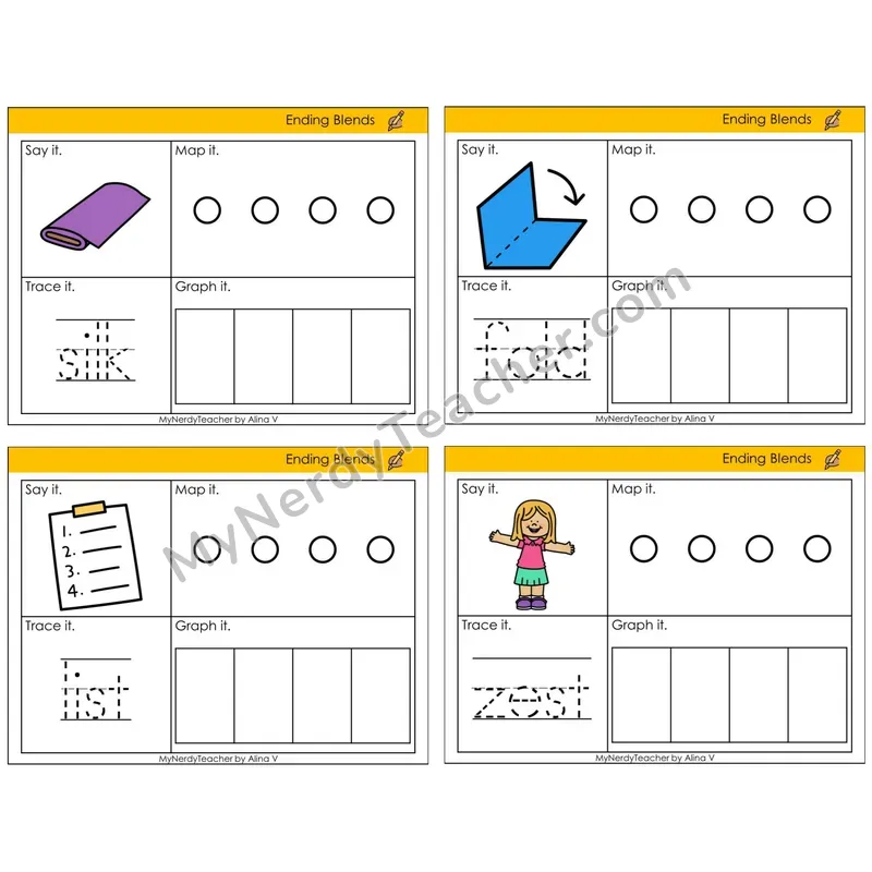 Ending Blends (C3 — Say It, Graph It, Map It, Trace It)