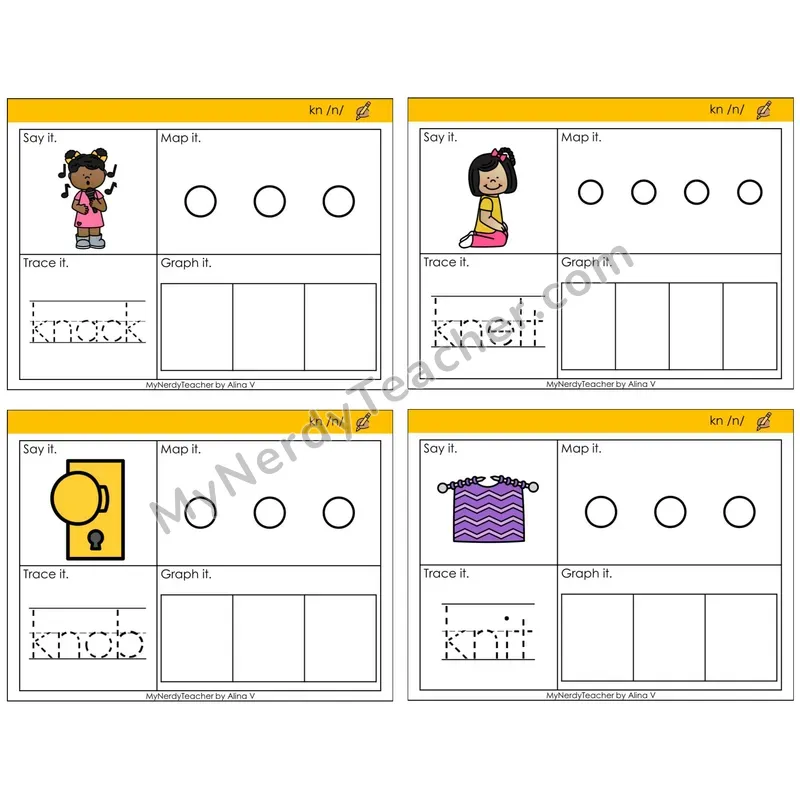 Silent Letter kn /n/ (C3 — Say It, Graph It, Map It, Trace It)