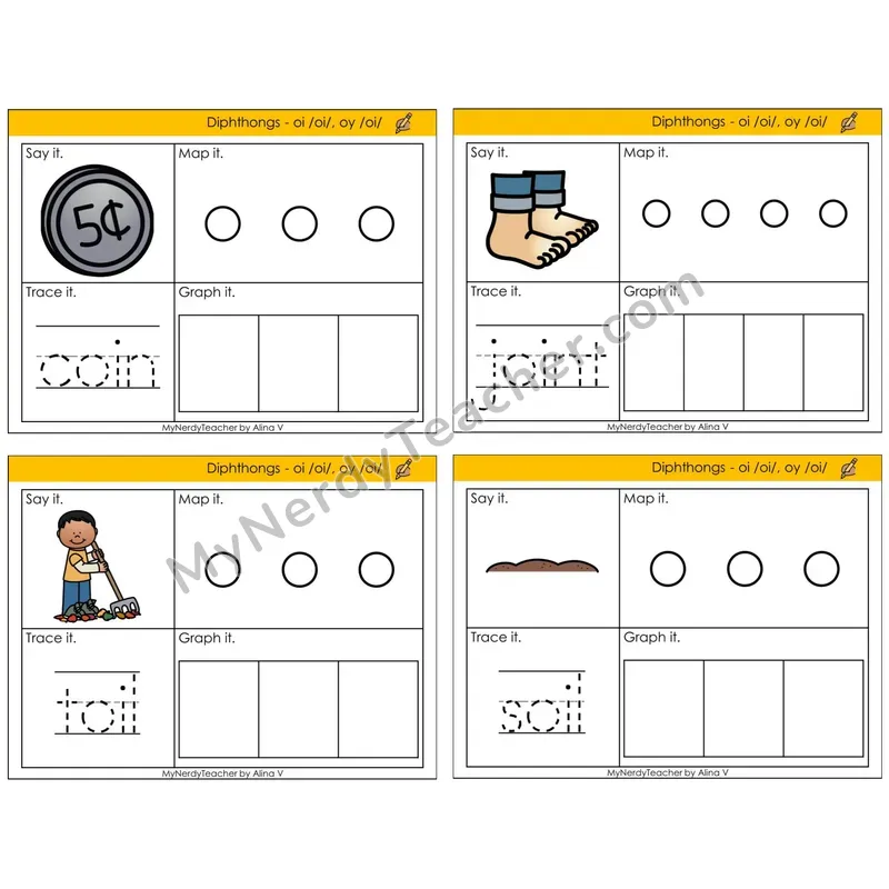 Diphthongs oi, oy /oi/ (C3 — Say It, Graph It, Map It, Trace It)