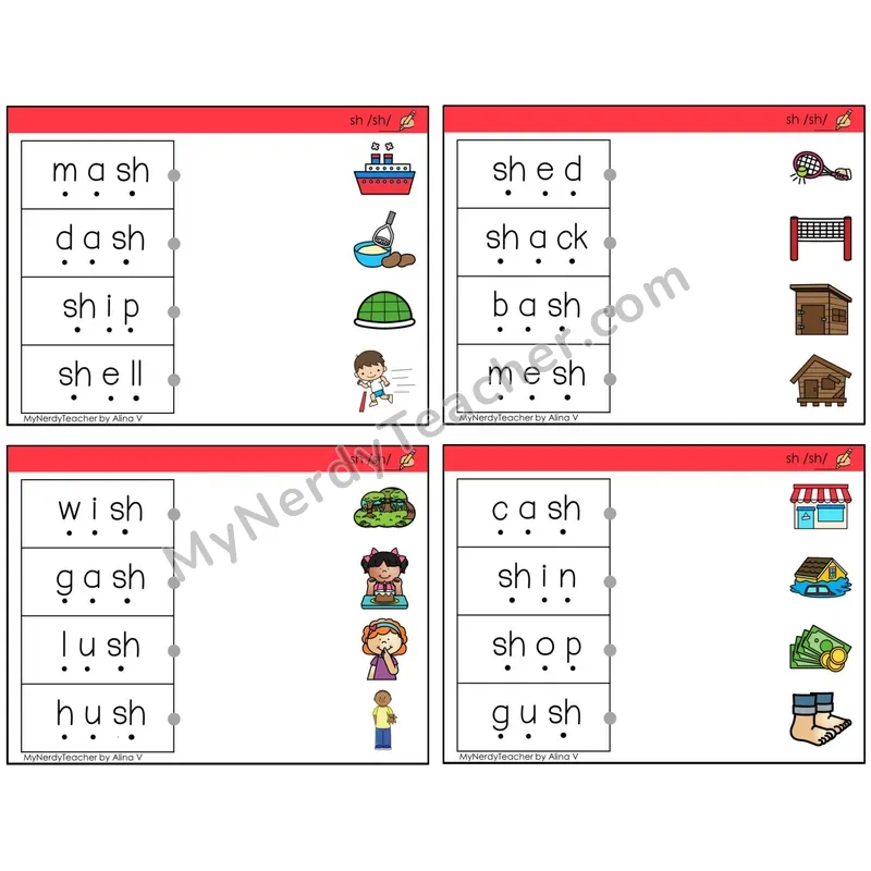 Digraph sh /sh/ (C4 — Blend and Match)