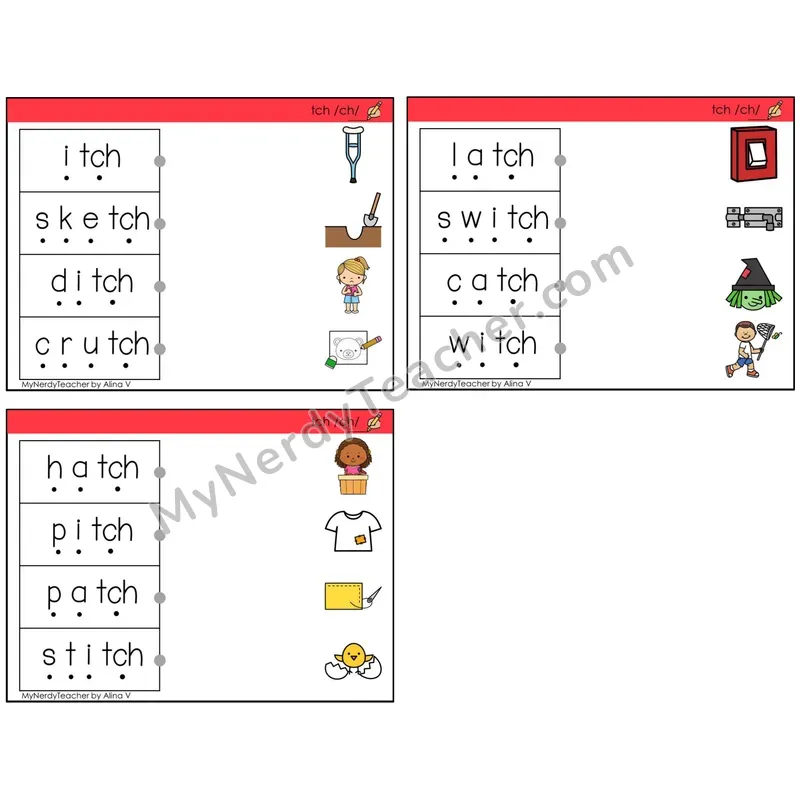 Trigraph tch /ch/ (C4 — Blend and Match)