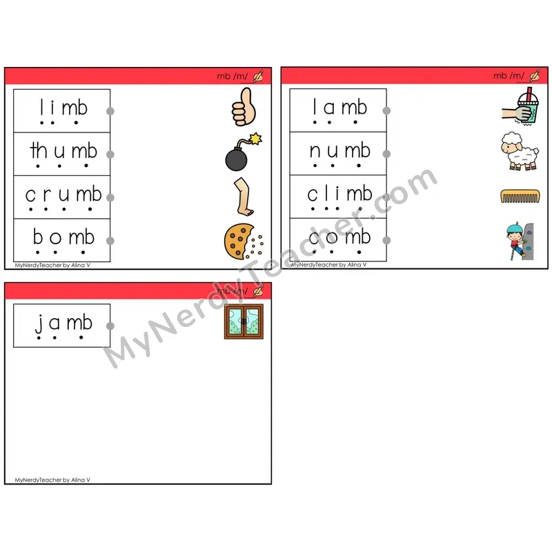 Silent Letter mb /m/ (C4 — Blend and Match)