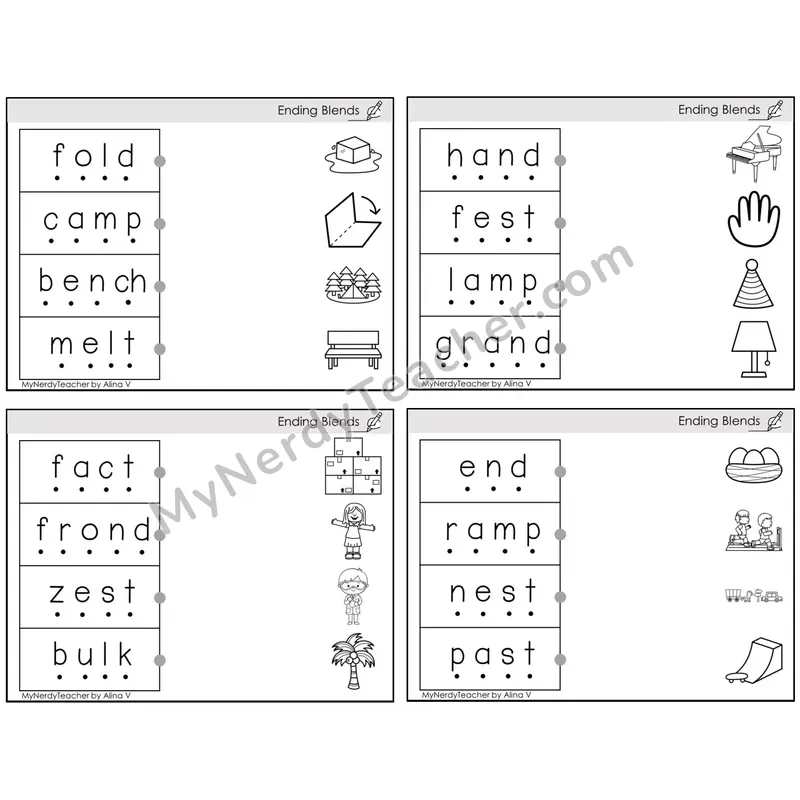 Ending Blends — BW (C4 — Blend and Match)