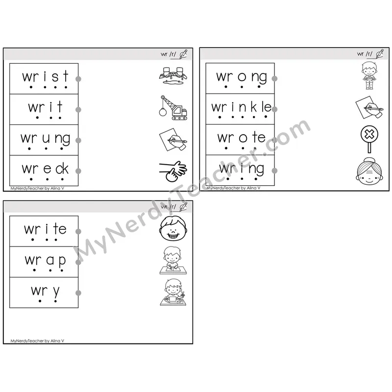 Silent Letter wr /r/ — BW (C4 — Blend and Match)