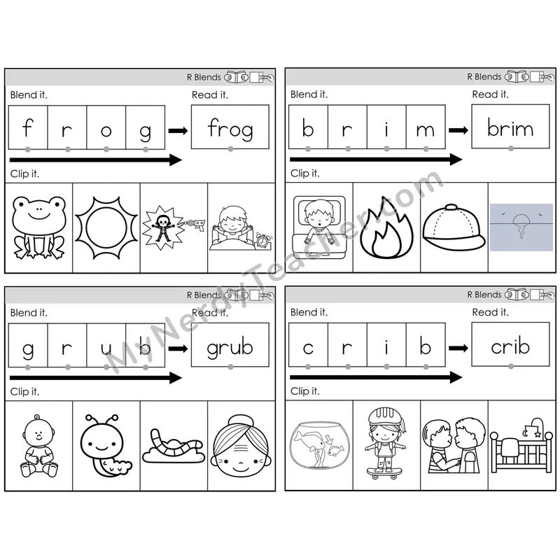 R Blends — BW (C5 — Clip It)